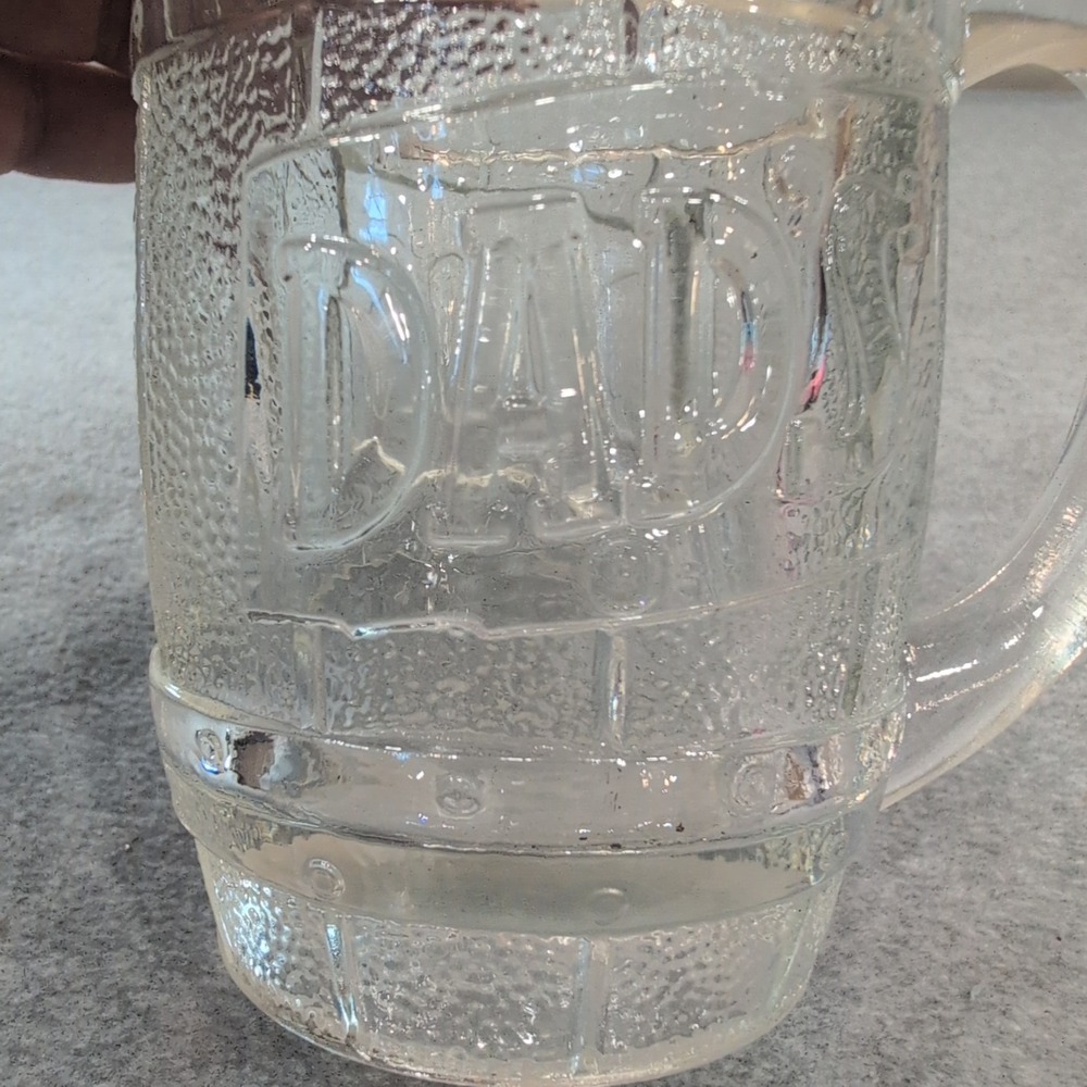 Dad's‎ Root Beer Thick Glass Mug Small Barrel Stein Handle Vintage Gift - Picture 2 of 4